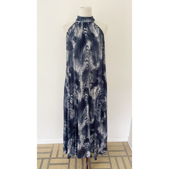 COS Halter Long Maxi Dress Abstract Snake - Picture 1 of 11